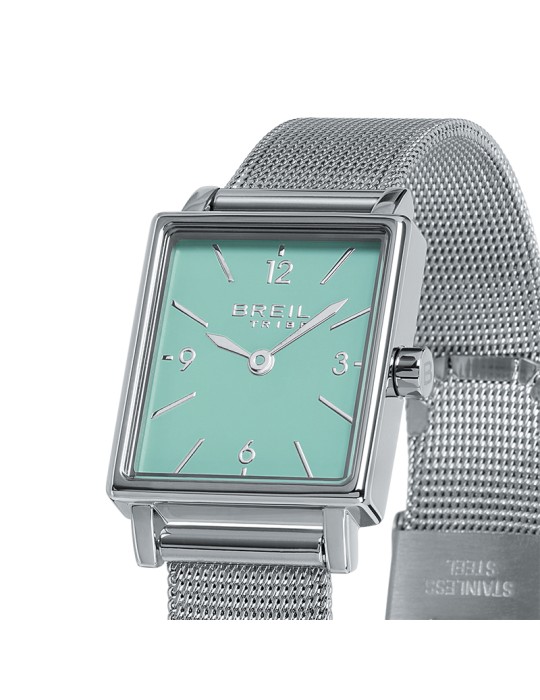 Breil Tribe Watch - Silver - 20mm - Rectangular Turquoise - EW0772