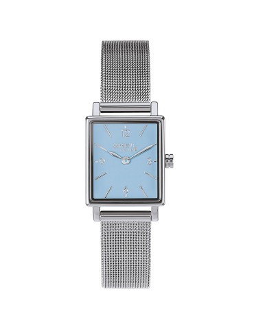 Breil Tribe Watch - Dreamy Sorbet Time Only Silver 20mm Light Blue Rectangular - 0
