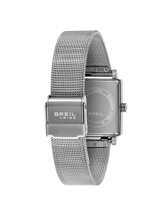 Breil Tribe Watch - Dreamy Sorbet Time Only Silver 20mm Light Blue Rectangular - 0