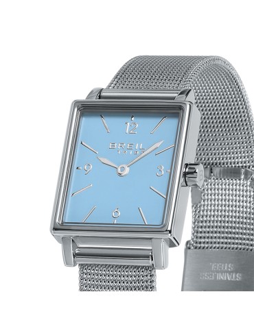 Breil Tribe Watch - Dreamy Sorbet Time Only Silver 20mm Light Blue Rectangular - 0 2