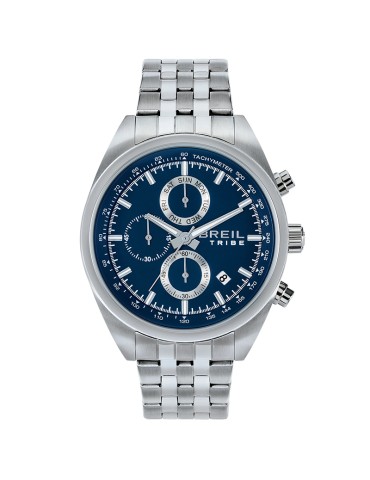 Breil Tribe Watch - Chronograph - Silver - 42mm - Blue - EW0775