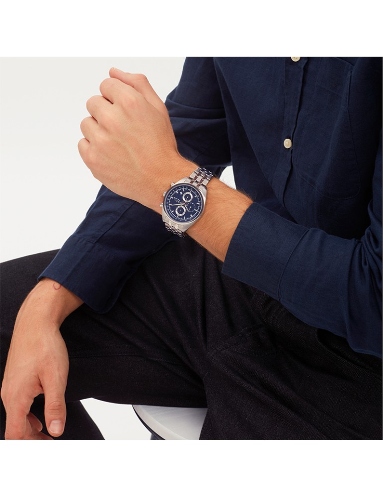 Breil Tribe Watch - Chronograph - Silver - 42mm - Blue - EW0775