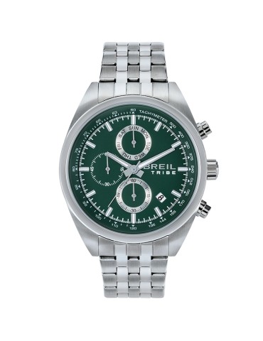 Breil Tribe Watch - Chronograph - Silver - 42mm - Green - EW0776