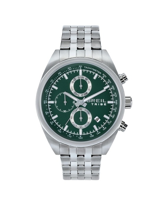 Orologio Breil Tribe - Cronografo - Silver - 42mm - Verde - EW0776