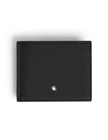 Montblanc Wallet - Grained Leather with 4 Compartments and Coin Pocket - Black - 0