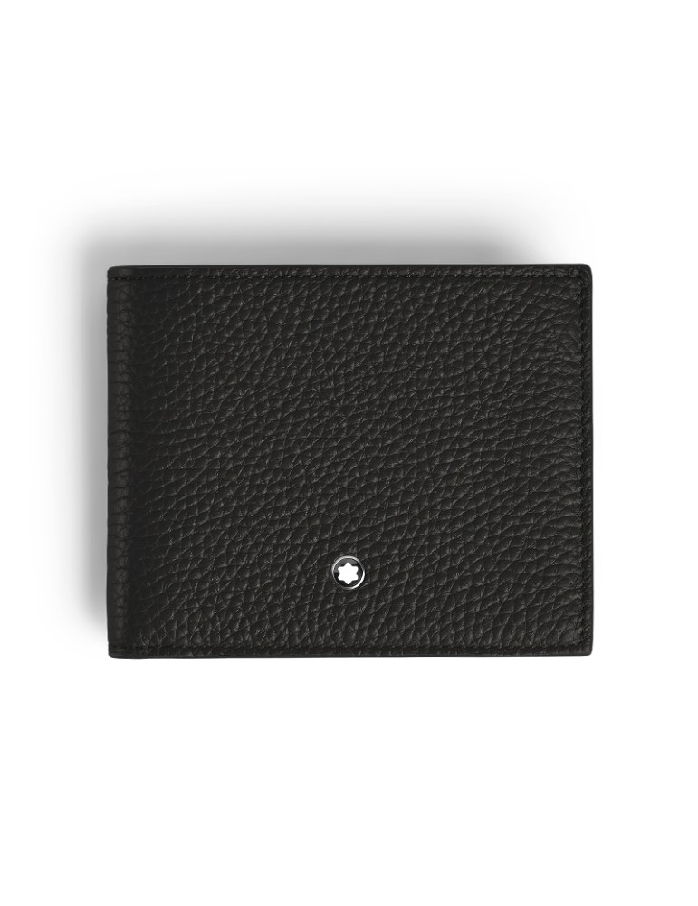 Portafoglio Montblanc - in Pelle con Grana con 4 Scomparti e Portamonete - Nero - 0