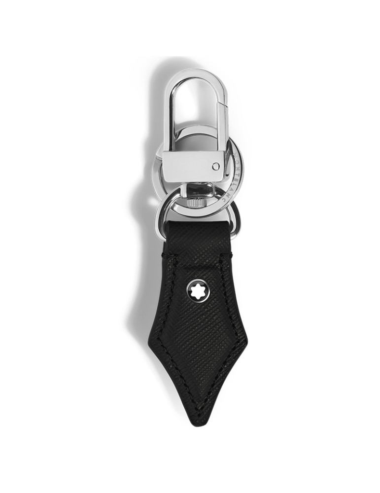 Montblanc Key Ring - Tailored Leather Nib-Shaped - Black - 0