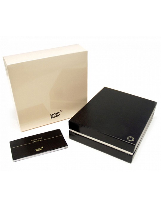Portafoglio Montblanc - in Pelle Sartorial con 6 Scomparti - Tweed blu - 0