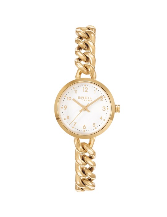 Orologio Breil Tribe - Acciaio Lucido Gold - 28mm - Bianco - EW0790