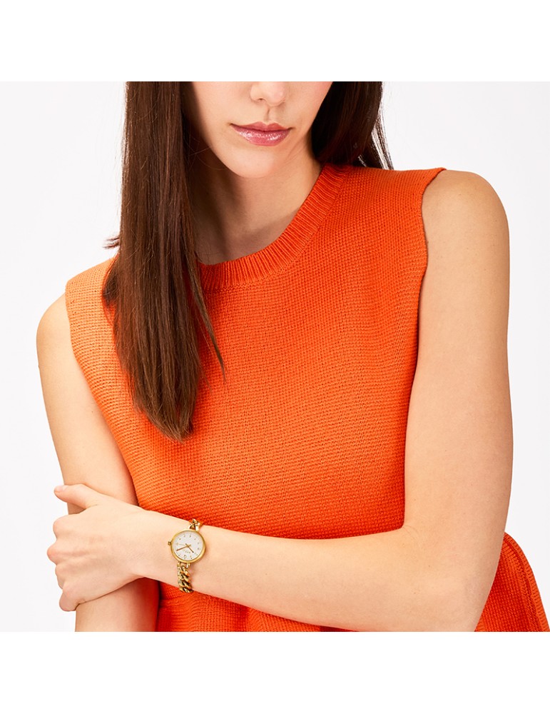 Breil Tribe Watch - Polished Steel Gold - 28mm - White - EW0790