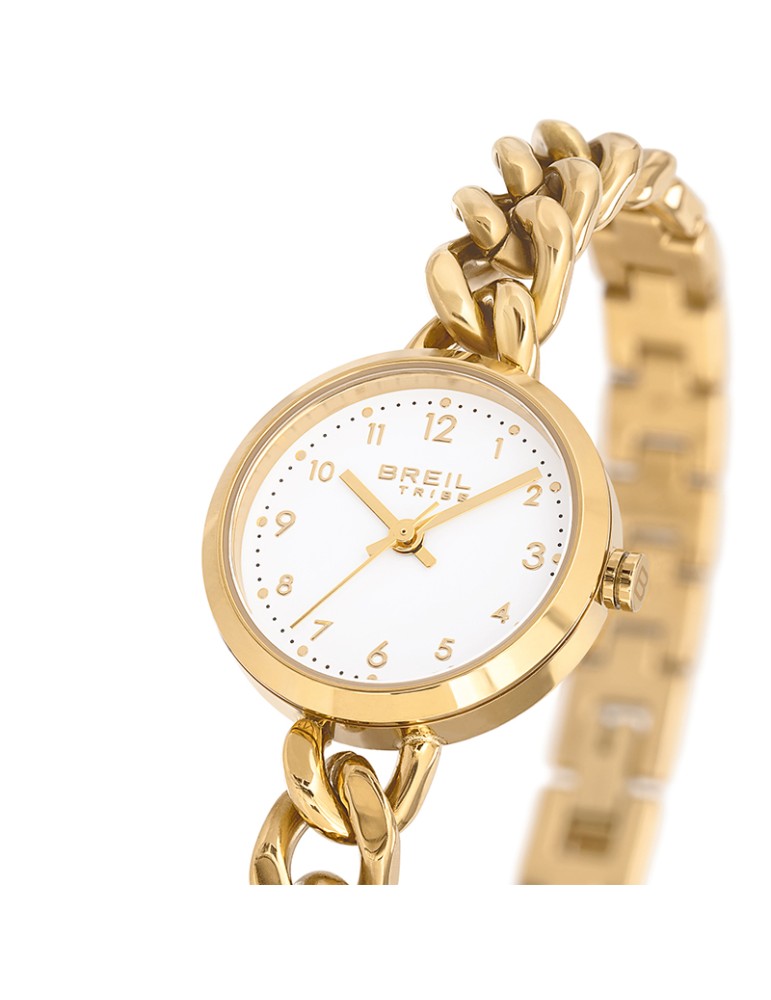 Orologio Breil Tribe - Acciaio Lucido Gold - 28mm - Bianco - EW0790