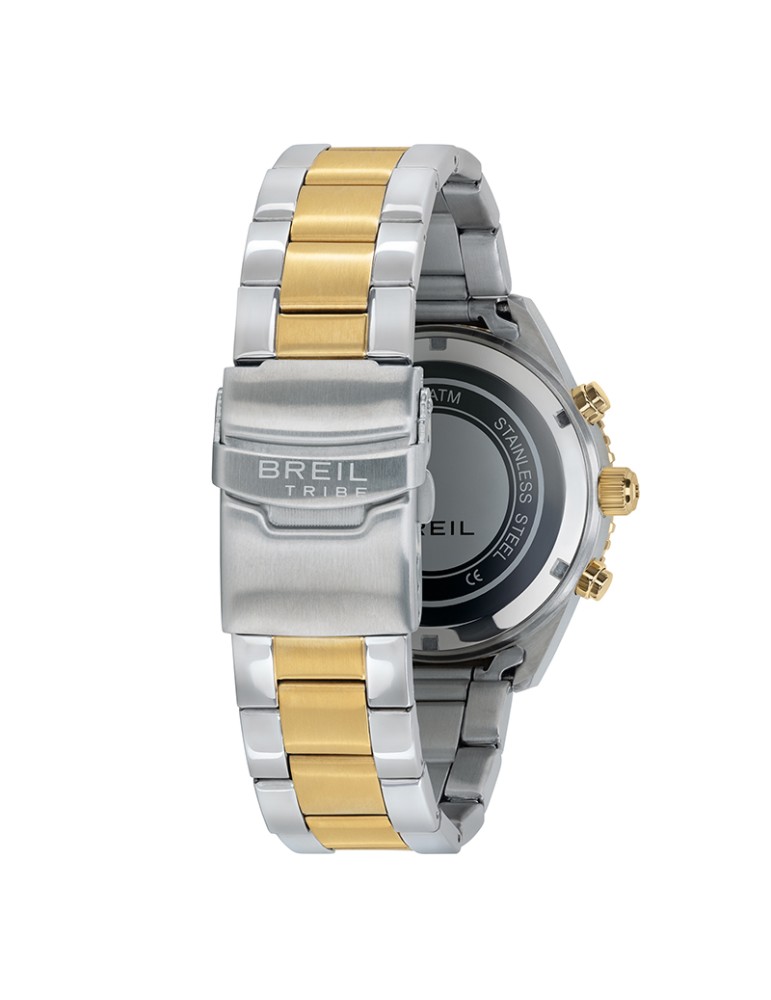 Orologio Breil Tribe - Bicolore - Silver - Gold - 42mm - Nero - EW0794