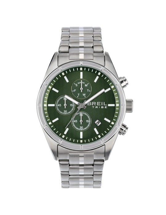Orologio Breil Tribe - Captain - Cronografo - Silver-42mm-Verde-EW0796