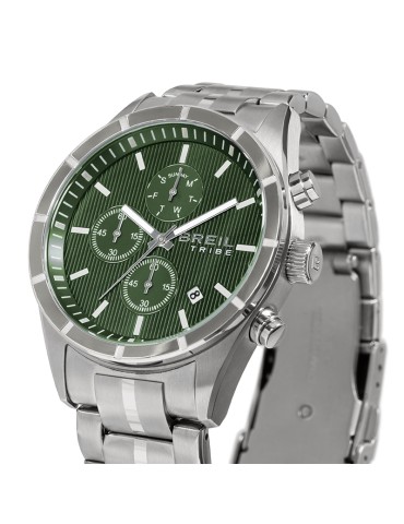 Breil Tribe Watch - Captain - Chronograph - Silver-42mm-Green-EW0796 2