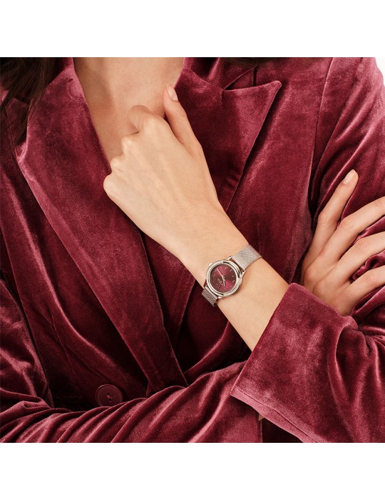 Breil Tribe Watch - Time Only - Silver-30mm-Burgundy Red-EW0804