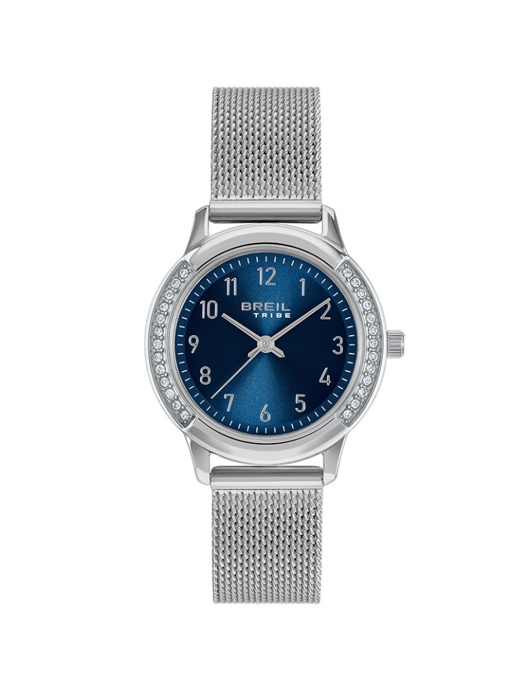 Orologio Breil Tribe - Eye to Eye - Solo Tempo -Silver-30mm-Blu-EW0806