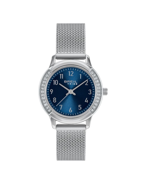 Breil Tribe Watch - Eye to Eye - Time Only - Silver-30mm-Blue-EW0806
