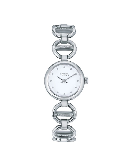 Orologio Breil Tribe - Camelia - Silver - 25mm-Bianco-Cristalli-EW0807