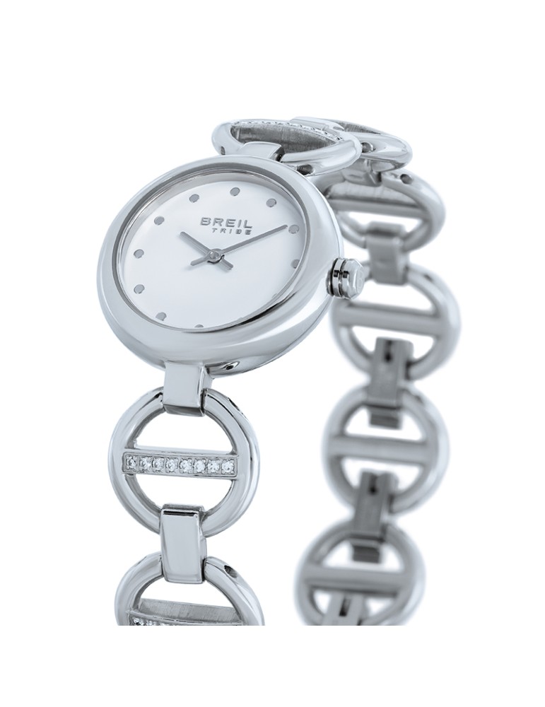 Breil Tribe Watch - Camellia - Silver - 25mm-White-Crystals-EW0807