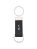 Portachiavi Pineider - Doppio - Pelle Stampata-Saffiano Nero-PBS530856