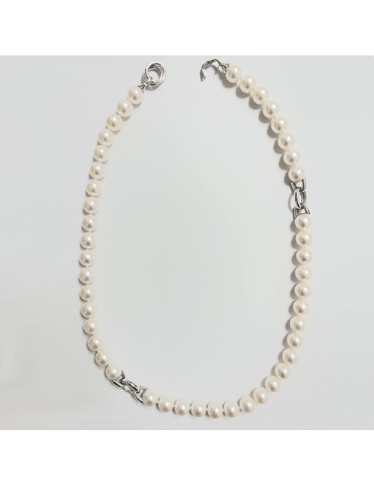 Collana Picca - con Perle Akoya Qualità Maxima 9-9,5 mm - 0