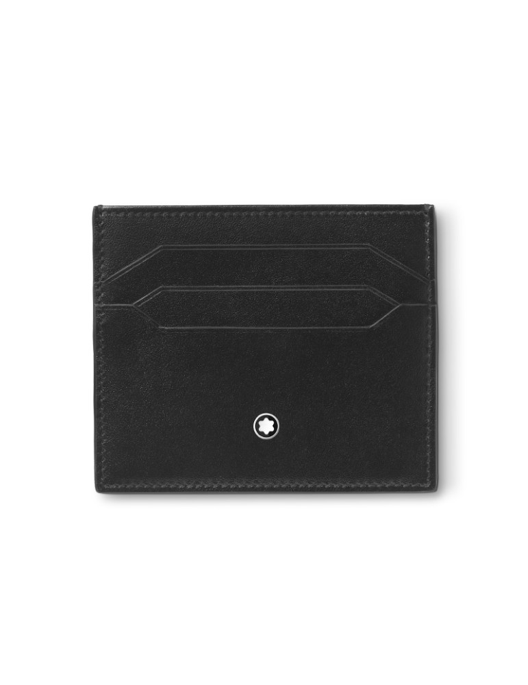 Montblanc Meisterstück 6 Pocket Card Holder - in Black Leather - 0
