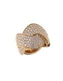 Crivelli Ring - Intreccio in 18K Rose Gold with 3.06 ct Natural Diamonds - 0
