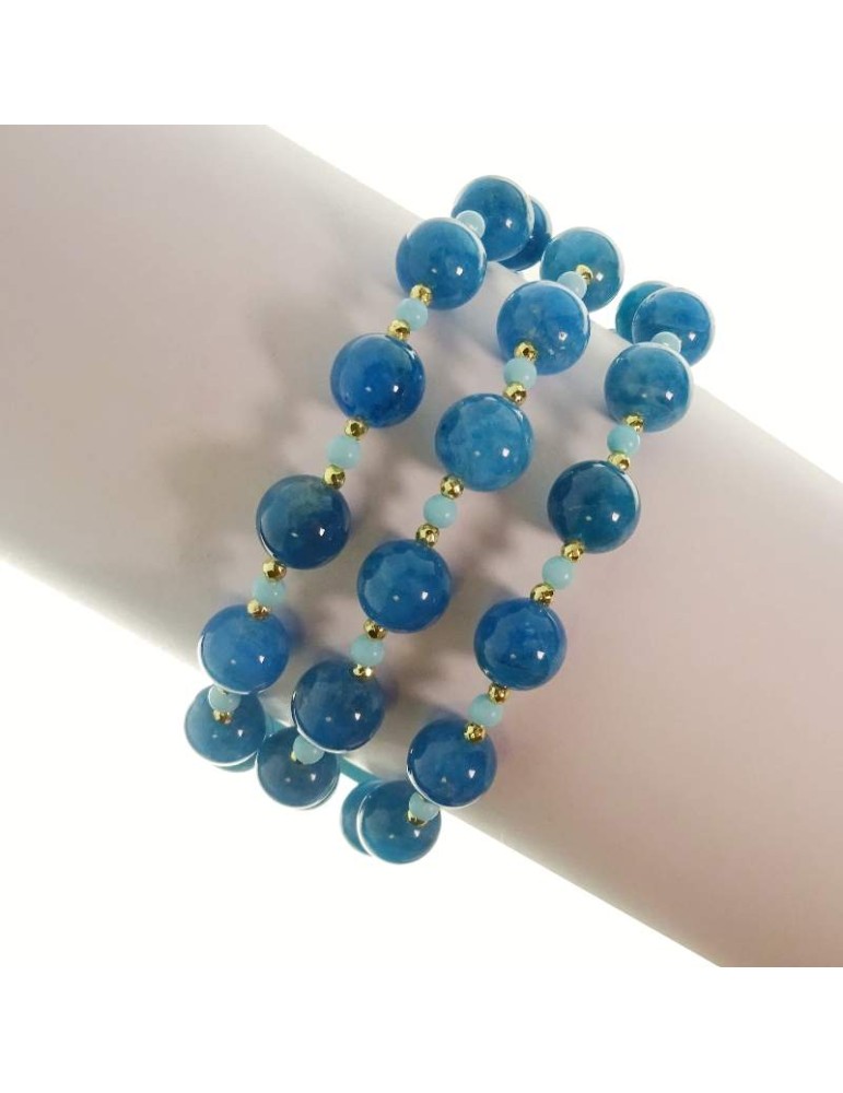Bracciale Rajola - Multifilo - Apatite - Pasta Turchese - 54-399-3818