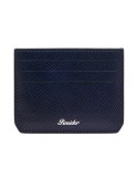 Pineider Card Holder - Blue Calfskin - Saffiano Print-PBS706334