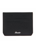 Pineider Card Holder - Black Calfskin-Saffiano Print-PBS706856