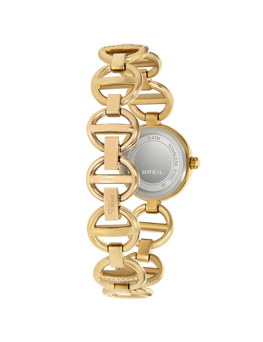 Orologio Breil Tribe - Camelia - Gold - 25mm - Bianco-Cristalli-EW0808