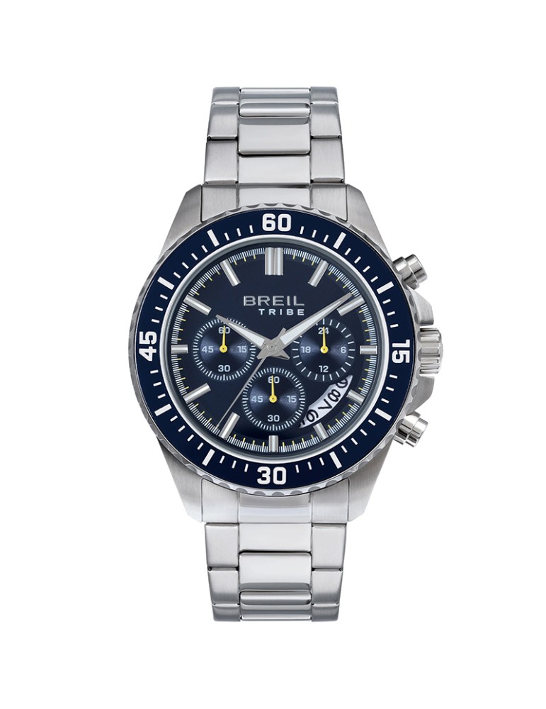 Breil Watch - Trial - Chronograph - Silver - 44mm - Blue - EW0810