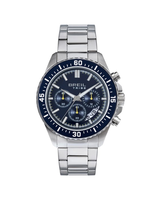 Breil Watch - Trial - Chronograph - Silver - 44mm - Blue - EW0810
