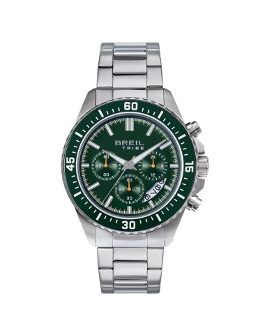 Orologio Breil Tribe - Trial - Cronografo - Silver - 44mm-Verde-EW0811