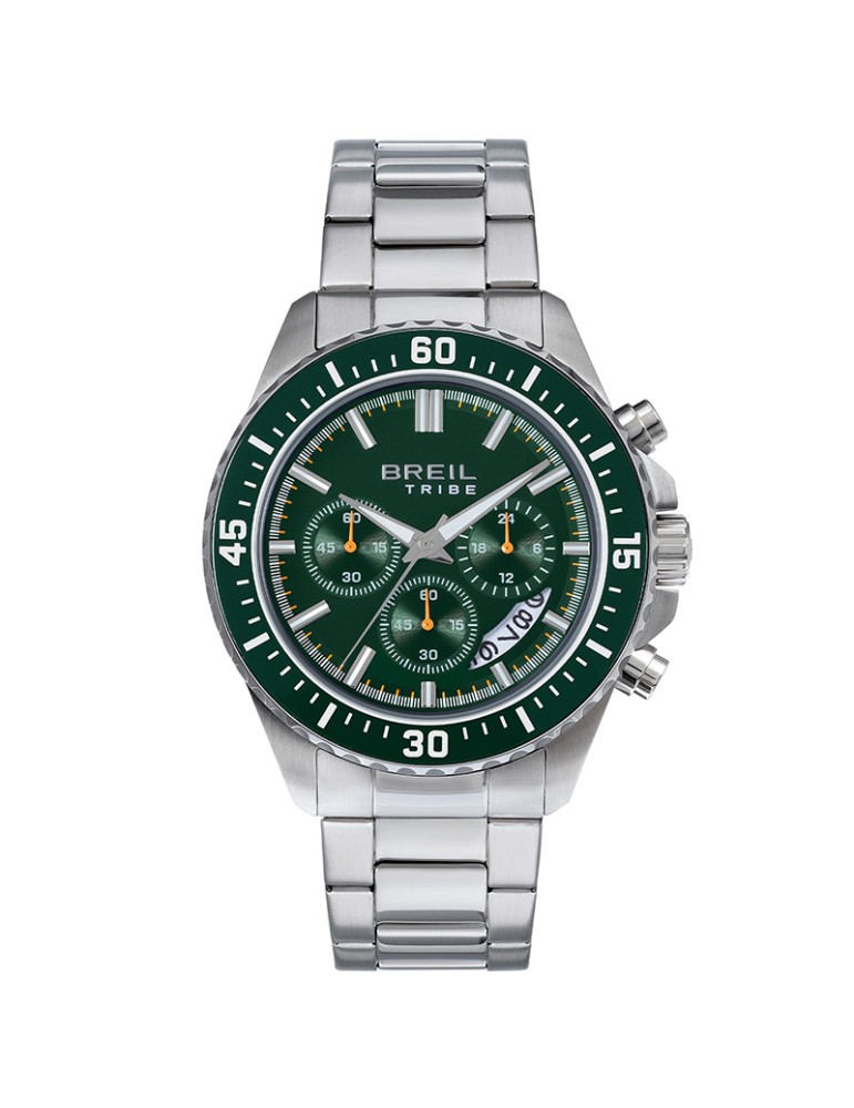 Orologio Breil Tribe - Trial - Cronografo - Silver - 44mm-Verde-EW0811