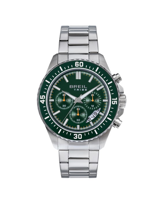Orologio Breil Tribe - Trial - Cronografo - Silver - 44mm-Verde-EW0811