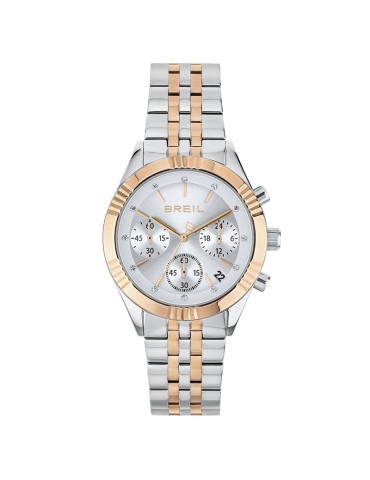 Orologio Breil da Donna - Stand Out Bicolore Silver e Rose Gold Tempo e Data 36mm - 0