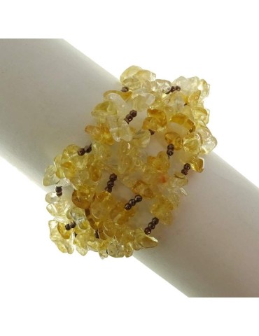 Rajola Bracelet - Multistrand - Citrine Quartz - Golden Hematite-54-489-318