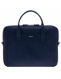 Pineider Briefcase - Blue Saffiano Calfskin - Laptop Holder - PBL001334