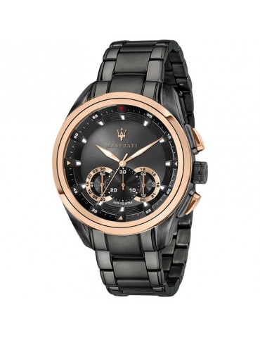 Orologio Maserati Uomo - Traguardo - Crono - 45mm - Nero - R8873612016