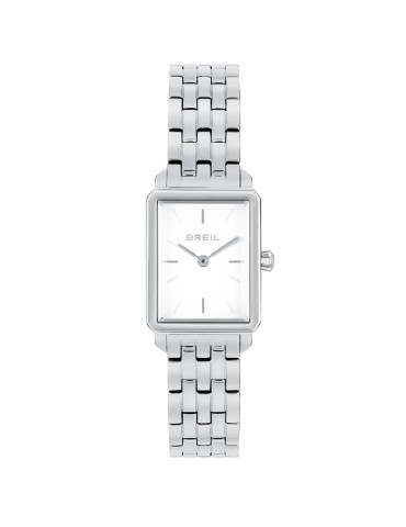 Breil Watch - Time Only - Rectangular - Silver-24mm-White-TW2077