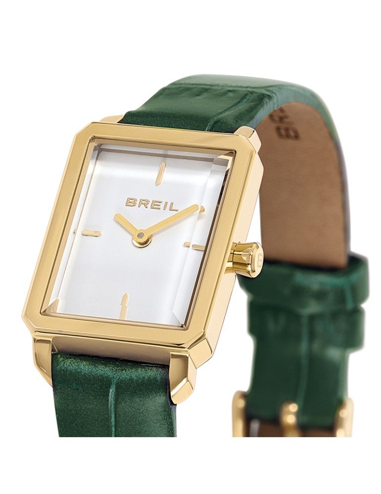 Orologio Breil - Rettangolare - Bianco - 24mm - Verde - TW2079