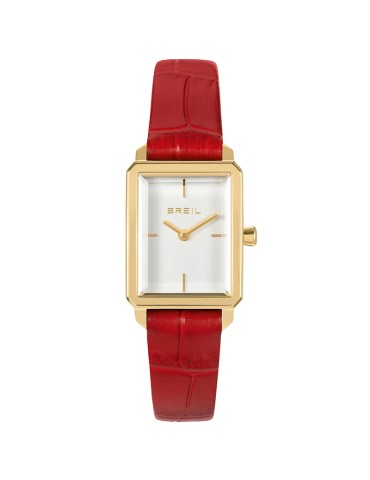 Orologio Breil - Rettangolare - Bianco - 24mm - Rosso - TW2080