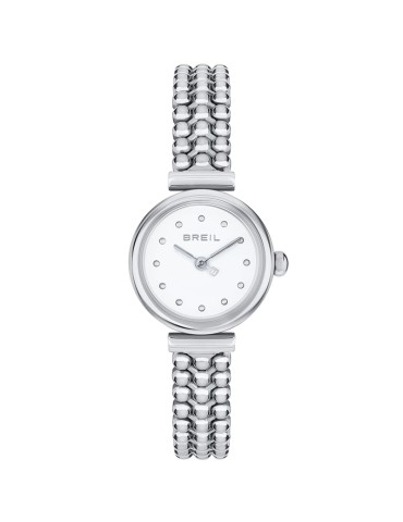 Breil Watch - Time Only - Silver - 22mm - White - Crystals-TW2082