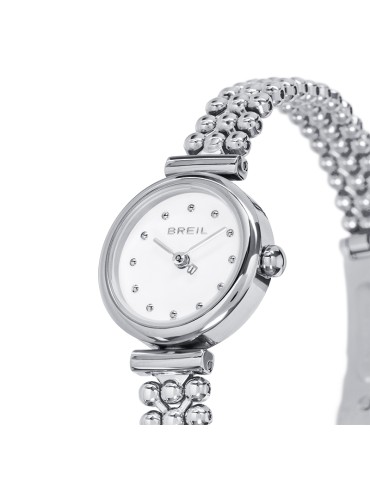 Orologio Breil -Solo Tempo - Silver - 22mm - Bianco - Cristalli-TW2082 2