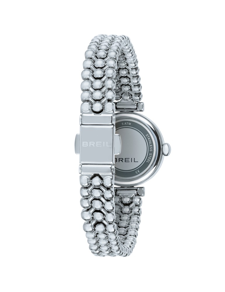 Orologio Breil -Solo Tempo - Silver - 22mm - Bianco - Cristalli-TW2082