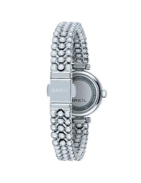 Orologio Breil -Solo Tempo - Silver - 22mm - Bianco - Cristalli-TW2082