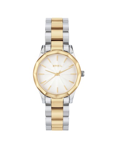 Breil Watch - Dozen - Time Only - Silver and Gold-32mm-White-TW2086