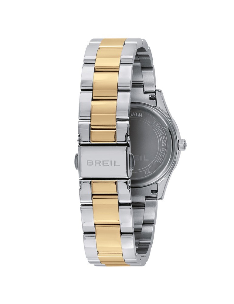 Breil Watch - Dozen - Time Only - Silver and Gold-32mm-White-TW2086