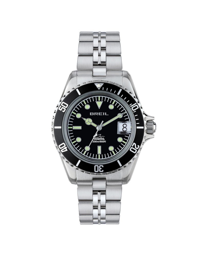 Breil Watch - Time & Date - Silver - 38mm - Black - TW2088